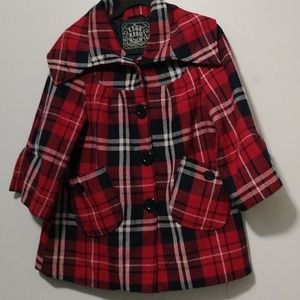 Last Kiss women's plaid jacket size S